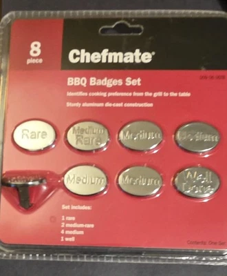 New Set of BBQ Grilling Accessories/Badge Set & Metal Bowl with Silicone Brush - Image 1 of 4