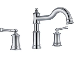 Roman Bathtub Faucet Tub Faucet for Bathroom Widespread Polished Chrome - Foto 1 di 9