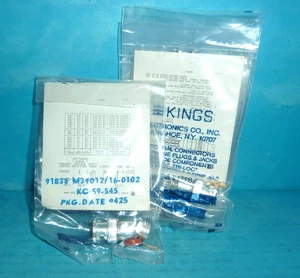 5 Kings M39012/16-0102 RF Connectors BNC(m) Clamp Type for RG-59 Cable NOS - Picture 1 of 3
