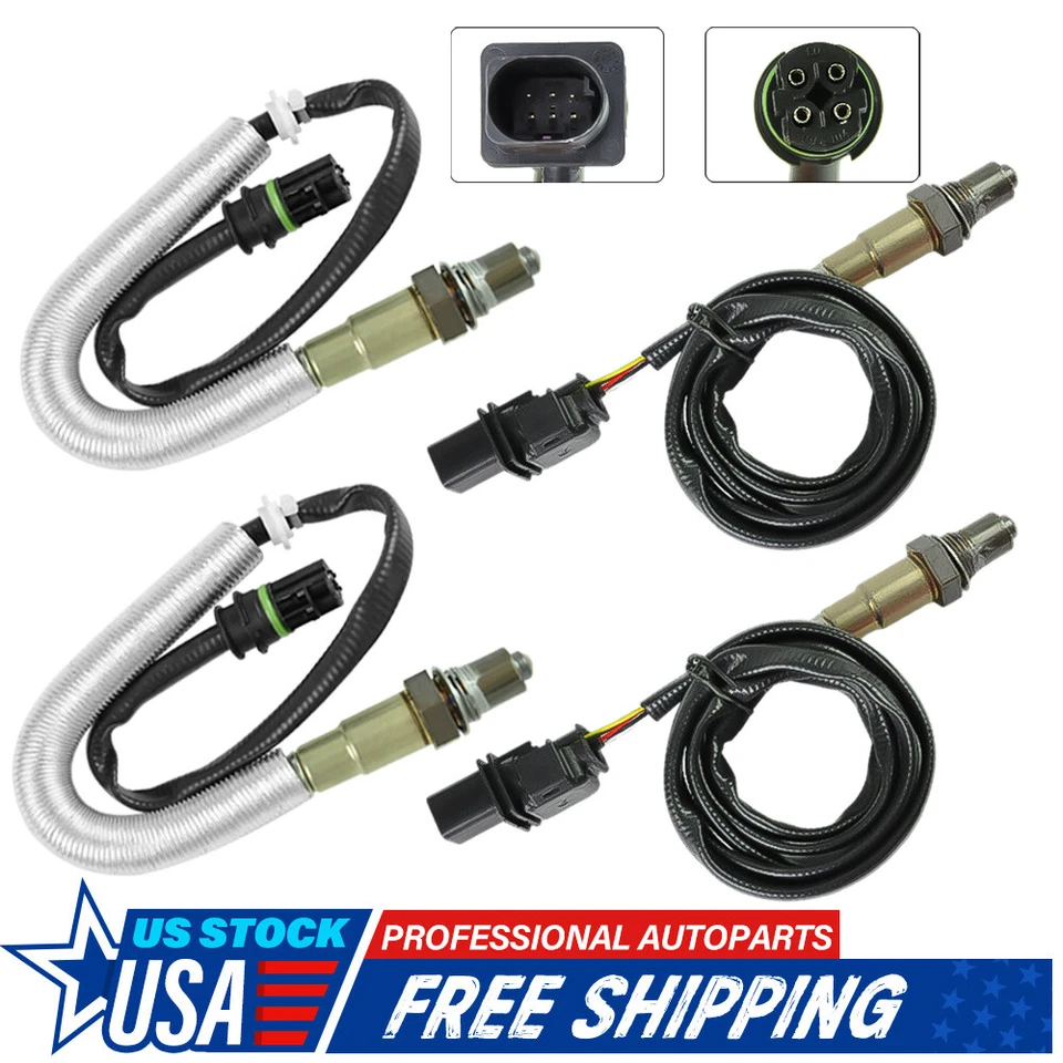 4PCS Upstream & Downstream Oxygen O2 Sensors For BMW 128i 328i 335i X3 Z4 3.0L - Image 1 of 4