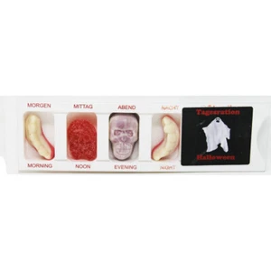 Pastillero Halloween Fantasma Con Gomas de Frutas Broma - Imagen 1 de 1