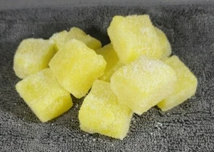 Lemongrass Sugar Scrub Cubes Handmade Exfoliator Body Scrub Soap Pack 6 pcs - Picture 1 of 3
