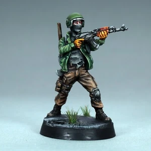 Paint zombicide miniature character Terry cyberpunk scifi ukrainian soldier ak47 - Picture 1 of 10