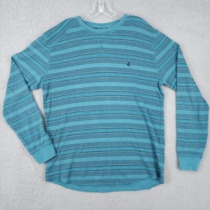 Embrace The Strange Women's Long Sleeve Blue Striped T-Shirt Size Large - Picture 1 of 7