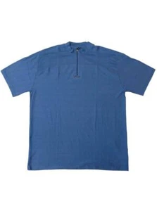 OAKLEY TEMPO MENS COLARLESS GOLF CASUAL POLO SHIRT BLUE CORAL SIZE L NEW LAST - Bild 1 von 1