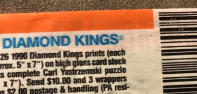 Восковая упаковка бейсбольных карточек 1990 Donruss Otis Nixon Expos Showing On Back - Изображение 1 из 3