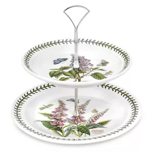 NEW Portmeirion Botanic Garden Two Tiered Cake Stand - Picture 1 of 1