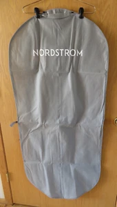 NEW Nordstrom 52" long grey CLOTH garment bag folds in half for easy carry - Picture 1 of 1