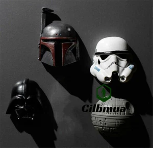4 STCK. STAR WAR Kühlschrankmagnet 3D Harz niedlich Kühlschrankmagnet Cosplay Requisiten Geschenke - Bild 1 von 7