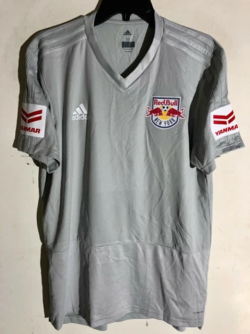 Adidas MLS Jersey New York Red Bulls Team Grey sz L Cover