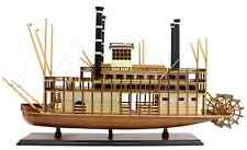  Model Ship, Steamship,Large Rotating Paddlewheel, Wooden Stages, Unique, 1900's