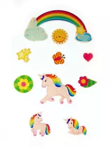 Wooden Decoration Mobile Unicorn WxLxH 320x3x500mm NEW Wooden Mobile Baby Toy - Picture 1 of 1
