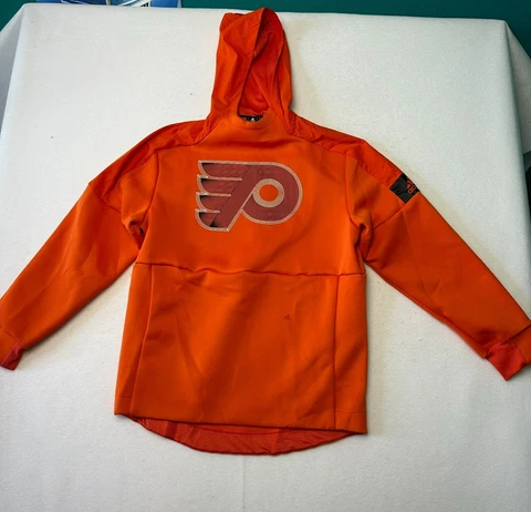 Adidas hoodie mens M Philadelphia Flyers pullover sweatshirt scuba NHL orange Cover
