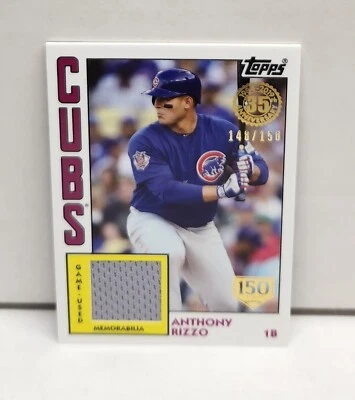 ANTHONY RIZZO 2019 Topps 1984 Relic ~ Cubs GU JERSEY #'d /150 - Image 1 of 2