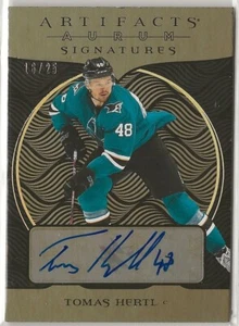 2022 2022-23 Artifacts Aurum Signatures #ASTH Tomas Hertl 16/25 San Jose Sharks - Picture 1 of 2
