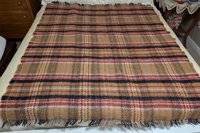 Manta de Viaje/Tiro De Colección CHRIS REEKIE Multicolor Lg Cuadros Mohair y Lana 52 x 64 Foto 1 de 4