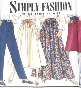 Simplicity 7021 Pattern Skirts Pants w/ Variations Career Semi Formal Size 10-18 - Picture 1 of 3