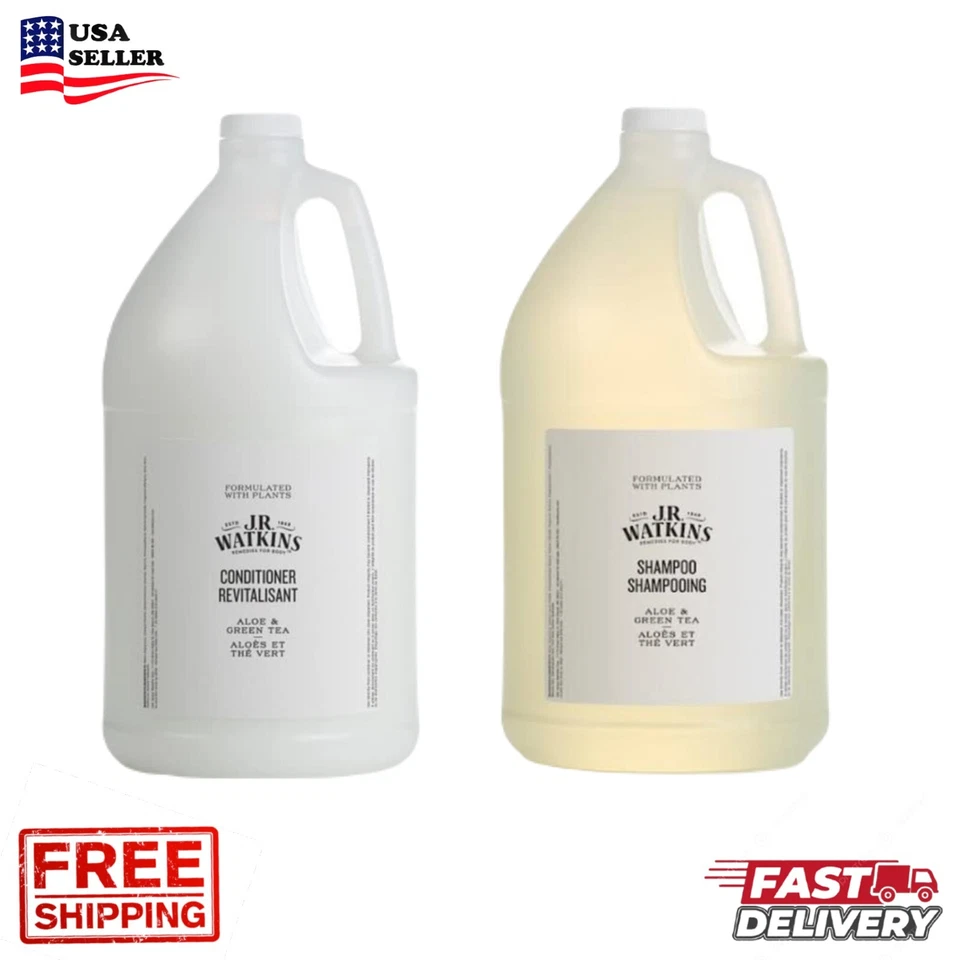 J.R watkins aloe and green tea Shampoo & Conditioner 1 Gallon Each. - Image 1 of 3