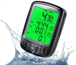 Fahrradcomputer Fahrradtacho Radcomputer Tacho Wasserdicht LCD 27 Funktionen - Bild 1 von 5