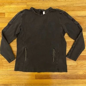 Junee Jr Top Reißverschlusstaschen Mädchen Größe Medium schwarz Grunge Metallic Reißverschlüsse  - Bild 1 von 7