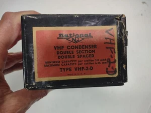 Variable Condenser Double Section Double Spaced 3.0-6.75 mmf National NOS - Picture 1 of 7