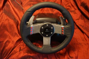 Logitech G27 Steering Wheel + Pedals & Shifter - Picture 1 of 9