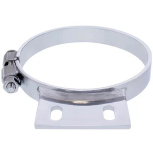 UP 10330 - Chrome 8 Inch Narrow Exhaust Clamp W/ Flange For Peterbilt - Picture 1 of 1