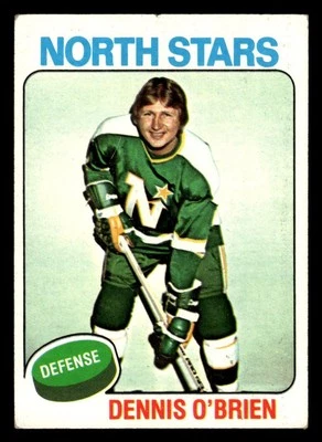 1975 TOPPS DENNIS O'BRIEN 53 VG HOCKEY MINNESOTA NORTH STARS - Image 1 of 2