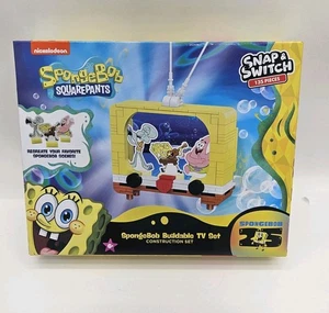 Spongebob Squarepants Snap & Switch Build Set SpongeBob Buildable TV Set NEW - Picture 1 of 7