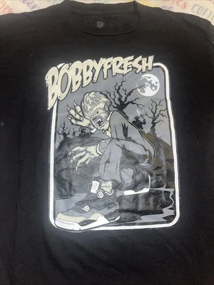 Bobby Fresh Wolf Halloween Shirt Medium Black Spooky - Image 1 of 4