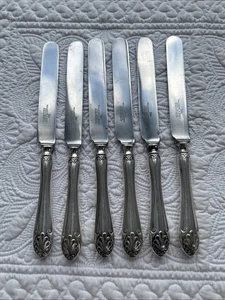Antique Walker & Hall Butter Set of 6 Art Nouveau - Picture 1 of 11