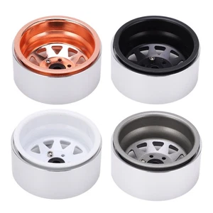 4pcs Metal 1.9 Inch Wheel Rims 10 Triangle Hole Hub For AXIAL SCX10 1/10 RC - Picture 1 of 24