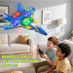 RC Helicopter Plane 2.4Gh Remote Control F22 Jet Fighter Airplane One Touch Lift - Picture 1 of 39