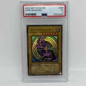 YUGIOH PSA 5 2002 Dark Magician SDY-006 Ultra Rare Fresh Grade - Picture 1 of 2