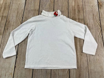 Vintage 90s The Little Mermaid Turtleneck Longsleeve White Shirt Girls Size 4 - Image 1 of 4