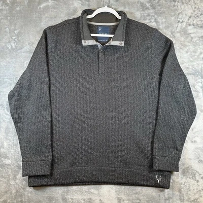 XPLR Jeremiah Sweater Mens XL Black Travel Expedition Pullover - Image 1 of 4