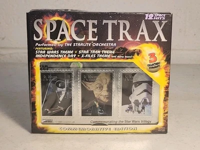 Space Trax CD Commemorative Edition Starlite Orchestra W Star Wars Stamps Foto 1 de 2