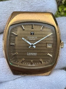 TISSOT Tissonic Electronic Tuning Fork Vintage Watch for Parts/Repair ESA 9162 - Picture 1 of 10