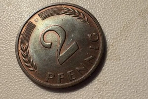 GERMANY - FEDERAL REPUBLIC ~ 1961 G ~ 2 Pfennig ~ - Picture 1 of 4