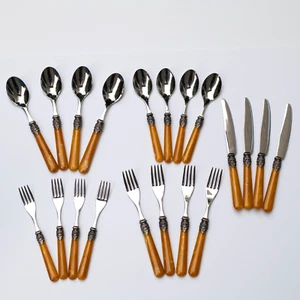EME Inox Napoleon Karmel Perle 18/10 Besteck Set 20 Teile Italien Edelstahl Servieren 4 - Bild 1 von 11