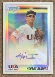 2010 Bowman Chrome 18U USA Autograph Refractor Albert Almora /199 #USA-AA