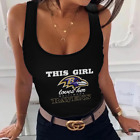 Baltimore Ravens This Girl Loves Her Women's Tank Slim Fit Top Sexy Vest Tee