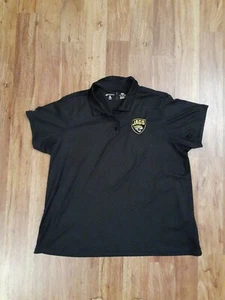 JACKSONVILLE JAGUARS Black Polo Short Sleeve GolfShirt Women XXL, Antigua, NFL - Picture 1 of 5