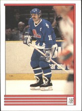 1989-90 O-Pee-Chee Stickers Nordiques Hockey Card #186 Michel Goulet