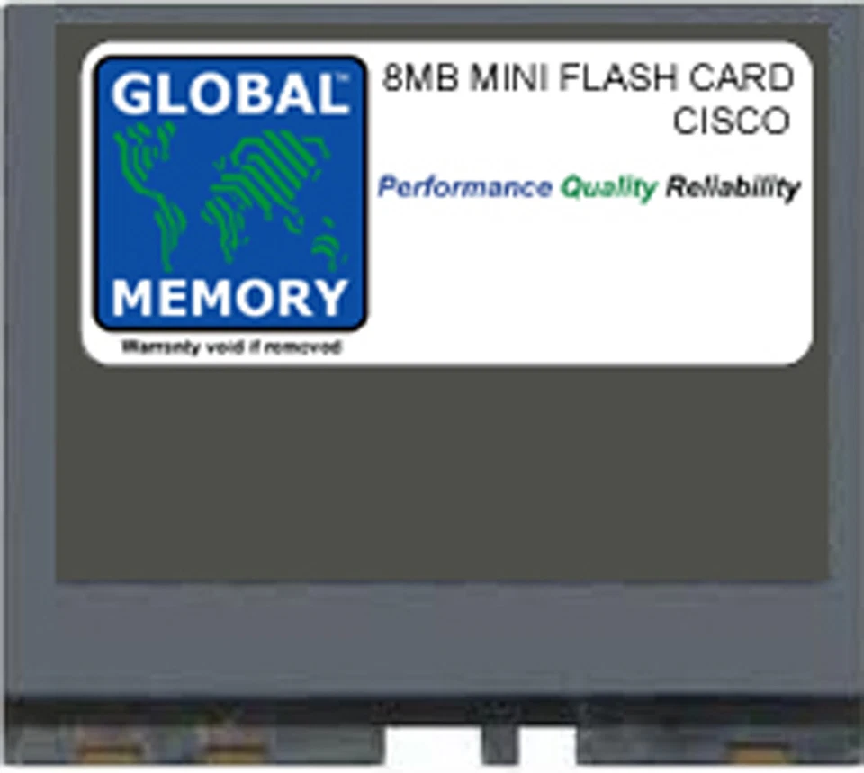 8MB MINI FLASH CARD MEMORY RAM FOR CISCO 800 SERIES ROUTERS ( MEM800-8F ) - Image 1 of 1