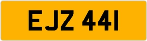 EJZ 441 E 3x3 DATELESS PRIVATE NUMBER PLATE EM EMM EMMA EVE EVA EUAN ERIC ELA ED - Picture 1 of 1
