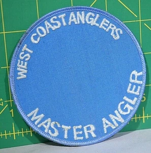 Vintage West Coast Anglers Master Collectors Patch Fishing Fish fishing tackle - Picture 1 of 3