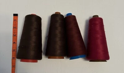 4 Pack All Purpose Fall Colors Spun Cotton & Cotton Blend Sewing Threads - Image 1 of 2