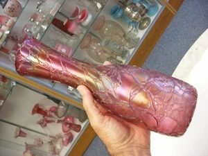 Antique Loetz Art Glass Vase Kralik Pallme Konig Rindskopf Bohemian 11 1/4" Tall - Foto 1 di 11