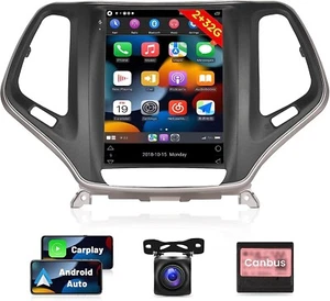 2G+32G Vertical Car Radio for Jeep Cherokee 2013-2018, 9.7 inch Android 11 Touch - Picture 1 of 5